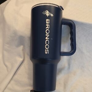 Broncos Navy Travel Mug